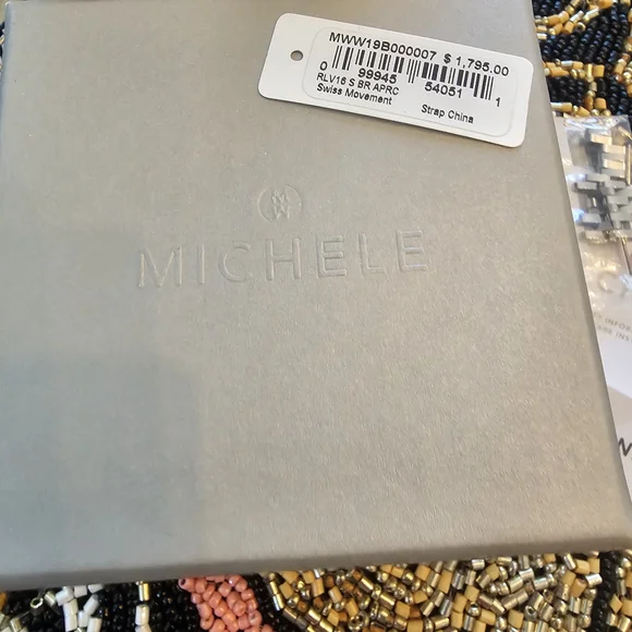 Michele Silver and Pink Watch - Picture 4 of 9